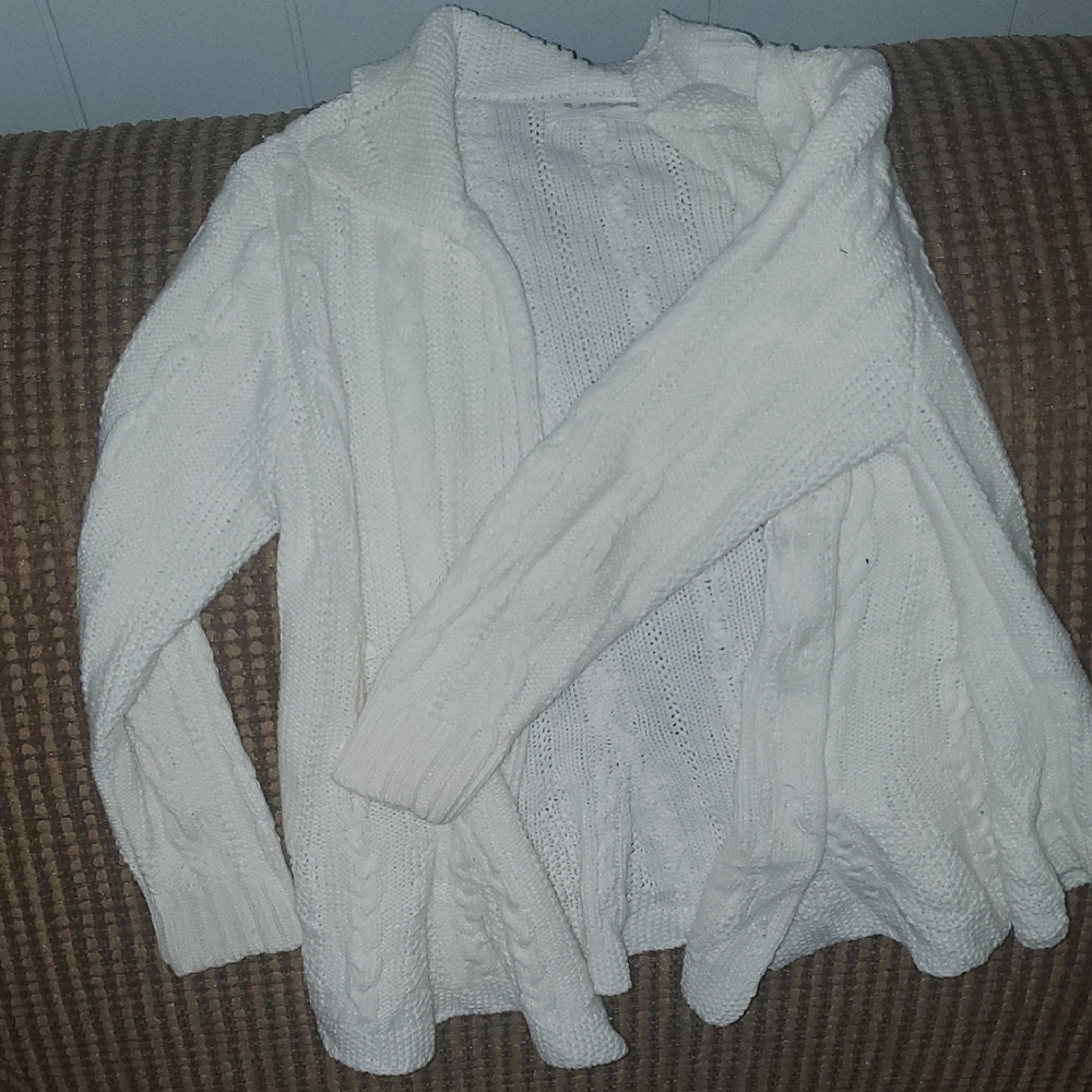 Chic White Knit Cardigan for Kids